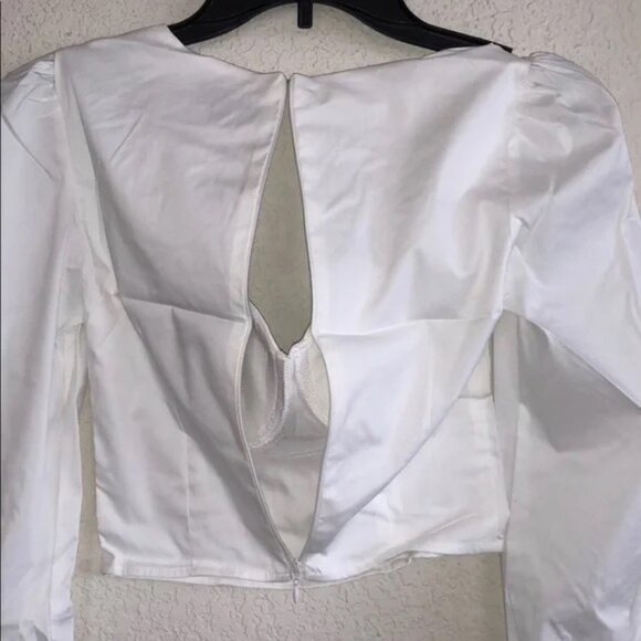 NBD 4Fia Long Sleeve Top in White, NWT, Size XS - Picture 6 of 7